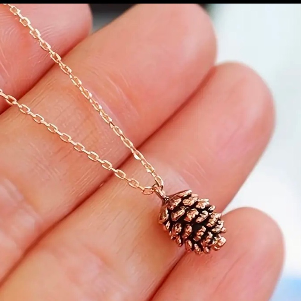 🔥10 for $100🔥 Vintage inspired pine cone pendant necklace minimalist